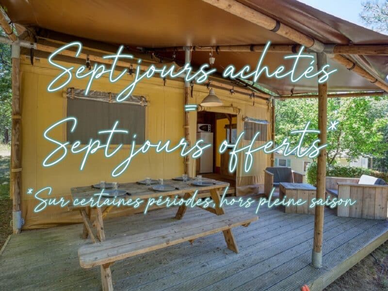Location insolite tribu camping Dordogne PROMO