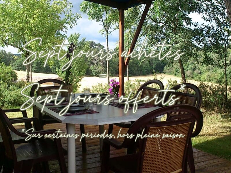 campsite dordogne luxe with swimming pool hot and slide PROMO